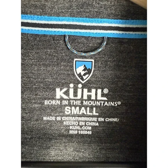 Kuhl Sweater Mens Small Gray 1/4 Zip Silencr Pullover Performance Outdoor